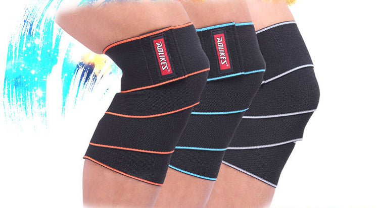 MOVENTRA Lifting Knee Wraps Sports Running Basketball Football Wrap Bandage Kneepad